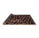 Sideview of Abstract Brown Modern Rug, abs879brn