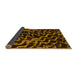 Sideview of Abstract Yellow Modern Rug, abs879yw