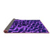 Sideview of Abstract Purple Modern Rug, abs879pur