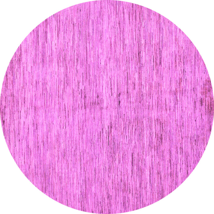 Round Solid Purple Modern Rug, abs87pur