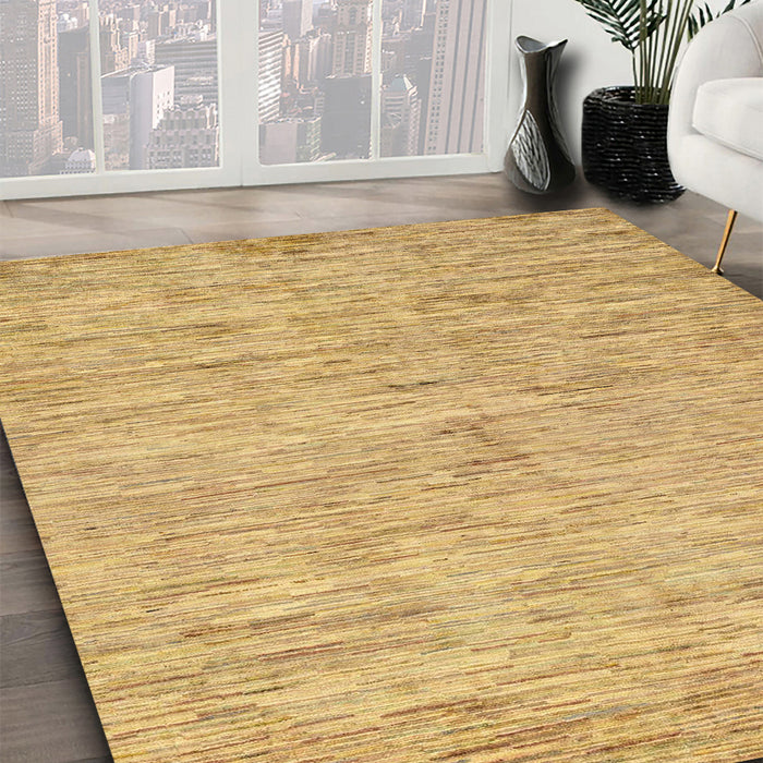 Machine Washable Abstract Orange Rug in a Family Room, wshabs87