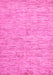 Machine Washable Solid Pink Modern Rug, wshabs87pnk