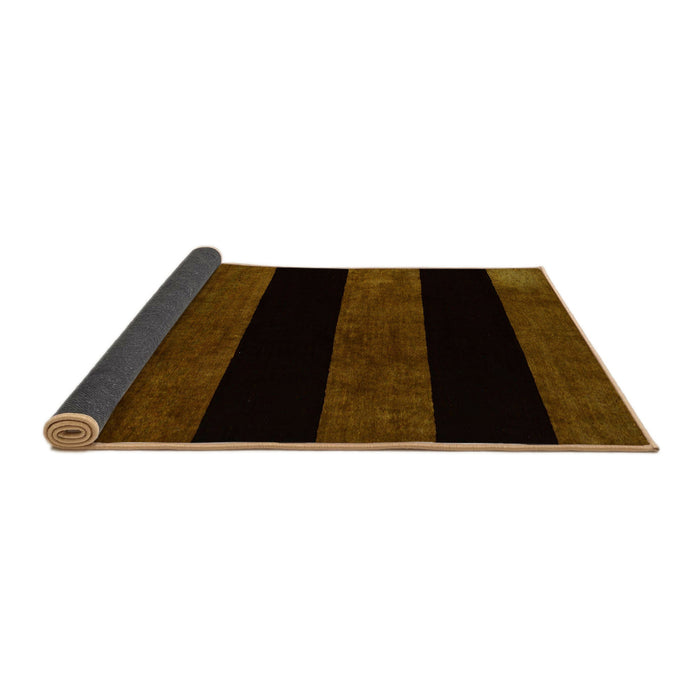 Sideview of Abstract Saddle Brown Modern Rug, abs88