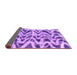 Sideview of Abstract Purple Modern Rug, abs880pur