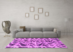 Machine Washable Abstract Pink Modern Rug in a Living Room, wshabs880pnk