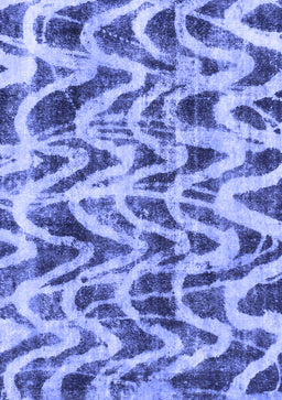 Abstract Blue Modern Rug, abs880blu