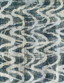 Machine Washable Abstract Cloud Gray Rug, wshabs880