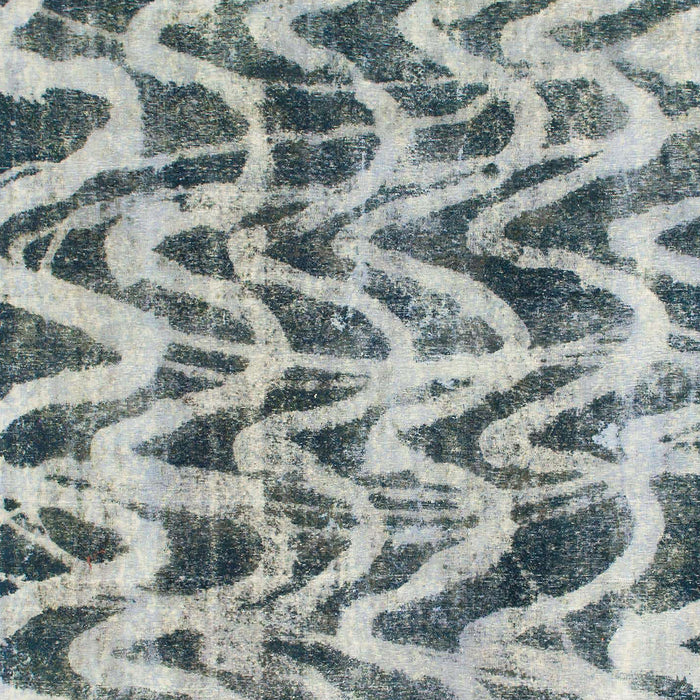 Machine Washable Abstract Cloud Gray Rug, wshabs880