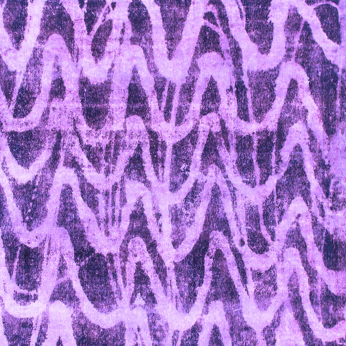 Square Machine Washable Abstract Purple Modern Area Rugs, wshabs880pur