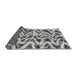 Sideview of Abstract Gray Modern Rug, abs880gry