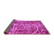 Sideview of Abstract Pink Modern Rug, abs881pnk