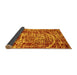 Sideview of Abstract Yellow Modern Rug, abs881yw