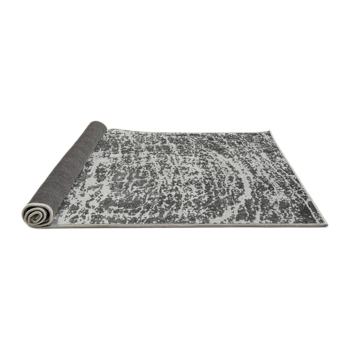 Sideview of Abstract Gray Modern Rug, abs881gry
