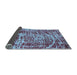 Sideview of Abstract Light Blue Modern Rug, abs881lblu