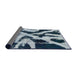 Sideview of Abstract Light Steel Blue Modern Rug, abs882