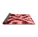 Abstract Red Modern Area Rugs