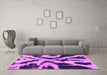 Machine Washable Abstract Pink Modern Rug in a Living Room, wshabs882pnk