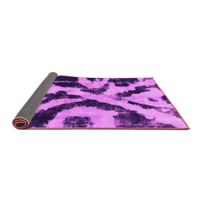 Sideview of Abstract Pink Modern Rug, abs882pnk