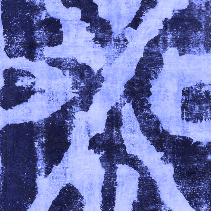 Abstract Blue Modern Rug, abs882blu
