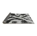 Sideview of Abstract Gray Modern Rug, abs882gry