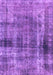 Machine Washable Abstract Purple Modern Area Rugs, wshabs883pur