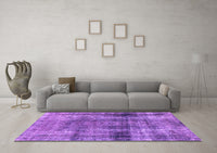 Machine Washable Abstract Purple Modern Rug, wshabs883pur