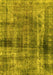 Abstract Yellow Modern Rug, abs883yw