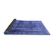 Sideview of Abstract Blue Modern Rug, abs883blu