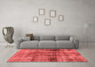 Modern Red Washable Rugs