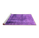 Sideview of Machine Washable Abstract Purple Modern Area Rugs, wshabs883pur