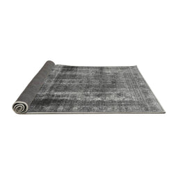 Sideview of Abstract Gray Modern Rug, abs883gry