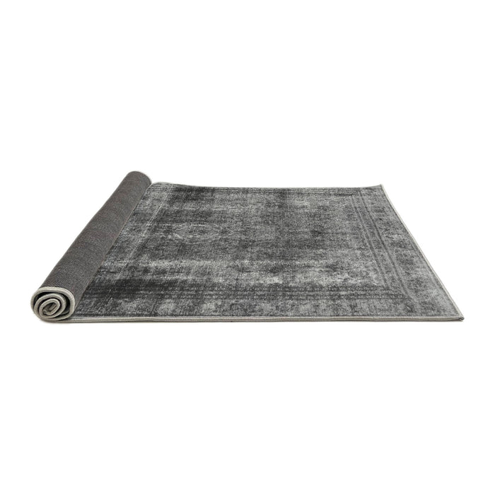 Sideview of Abstract Gray Modern Rug, abs883gry