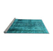 Sideview of Machine Washable Abstract Light Blue Modern Rug, wshabs883lblu