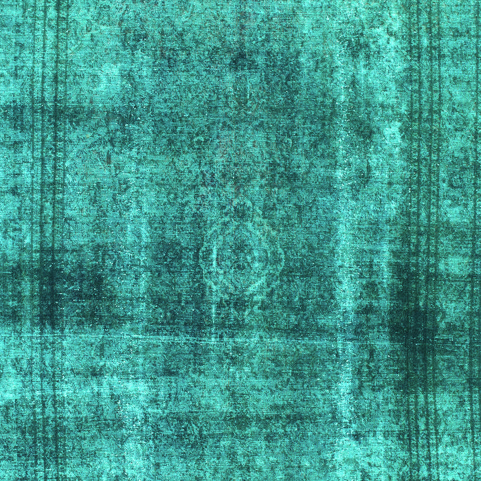 Machine Washable Abstract Turquoise Modern Area Rugs, wshabs883turq