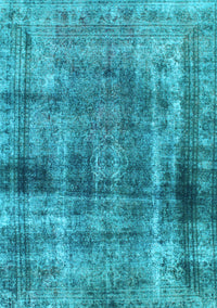 Abstract Light Blue Modern Rug, abs883lblu