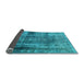 Sideview of Abstract Light Blue Modern Rug, abs883lblu