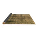 Sideview of Abstract Brown Modern Rug, abs883brn