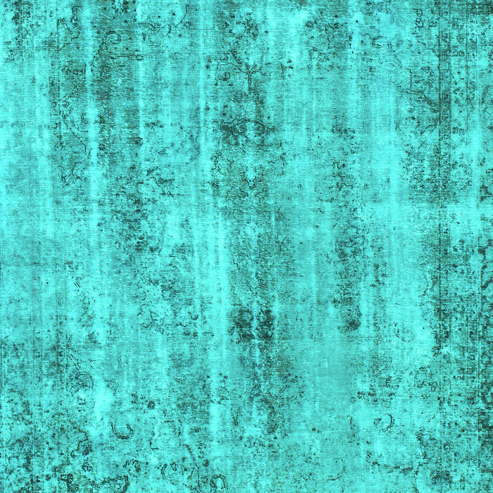 Machine Washable Abstract Turquoise Modern Area Rugs, wshabs884turq