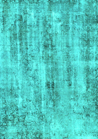 Abstract Turquoise Modern Rug, abs884turq