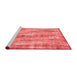 Modern Red Washable Rugs