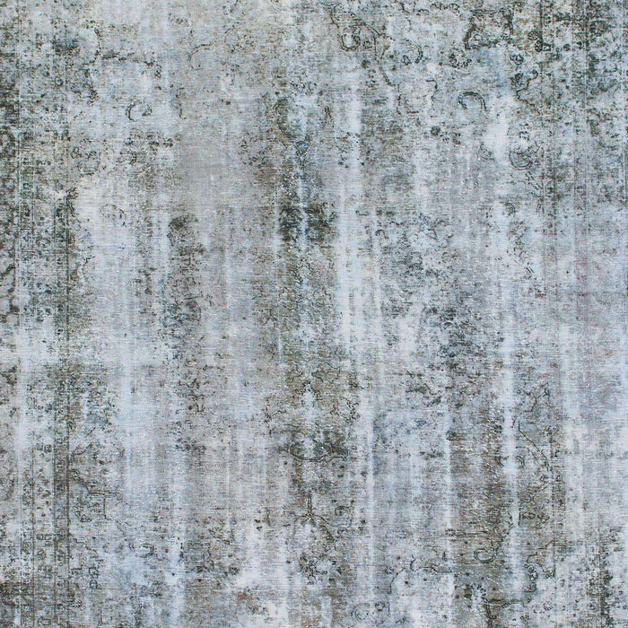 Machine Washable Abstract Metallic Silver Gray Rug, wshabs884