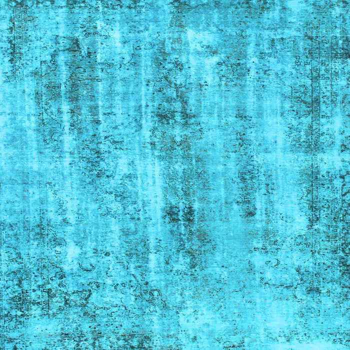 Square Abstract Light Blue Modern Rug, abs884lblu