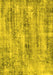 Abstract Yellow Modern Rug, abs884yw