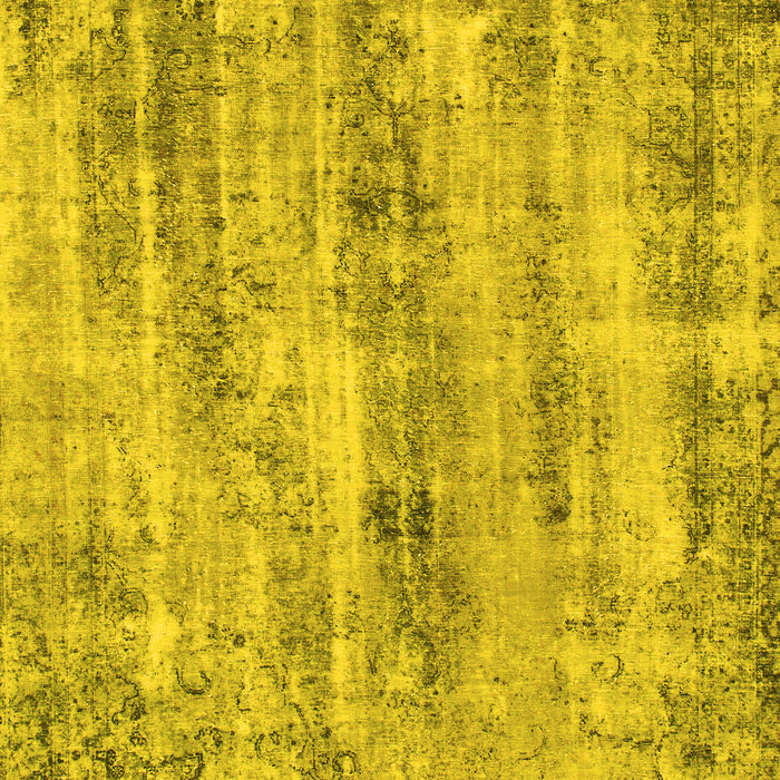 Abstract Yellow Modern Rug, abs884yw