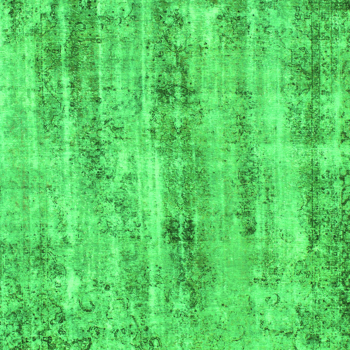 Machine Washable Abstract Green Modern Area Rugs, wshabs884grn