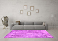 Machine Washable Abstract Pink Modern Rug, wshabs884pnk