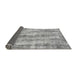 Sideview of Abstract Gray Modern Rug, abs884gry