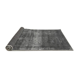 Sideview of Abstract Gray Modern Rug, abs885gry