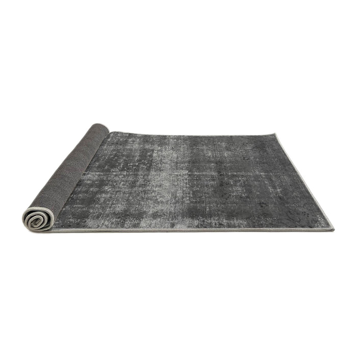 Sideview of Abstract Gray Modern Rug, abs885gry