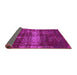 Sideview of Abstract Purple Modern Rug, abs885pur